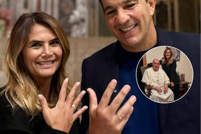Las fotos del casamiento de Amalia Granata en el Vaticano junto al Papa Francisco