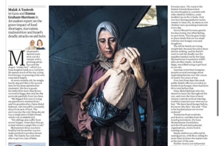 La mentira sobre la imagen de la hambruna en Gaza