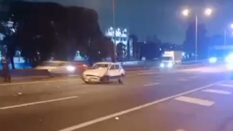 Triple choque en la General Paz dejó un herido